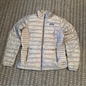 Patagonia Down Sweater Full Zip Puffer Jacket Feather Gray RN51884 Women’s Large